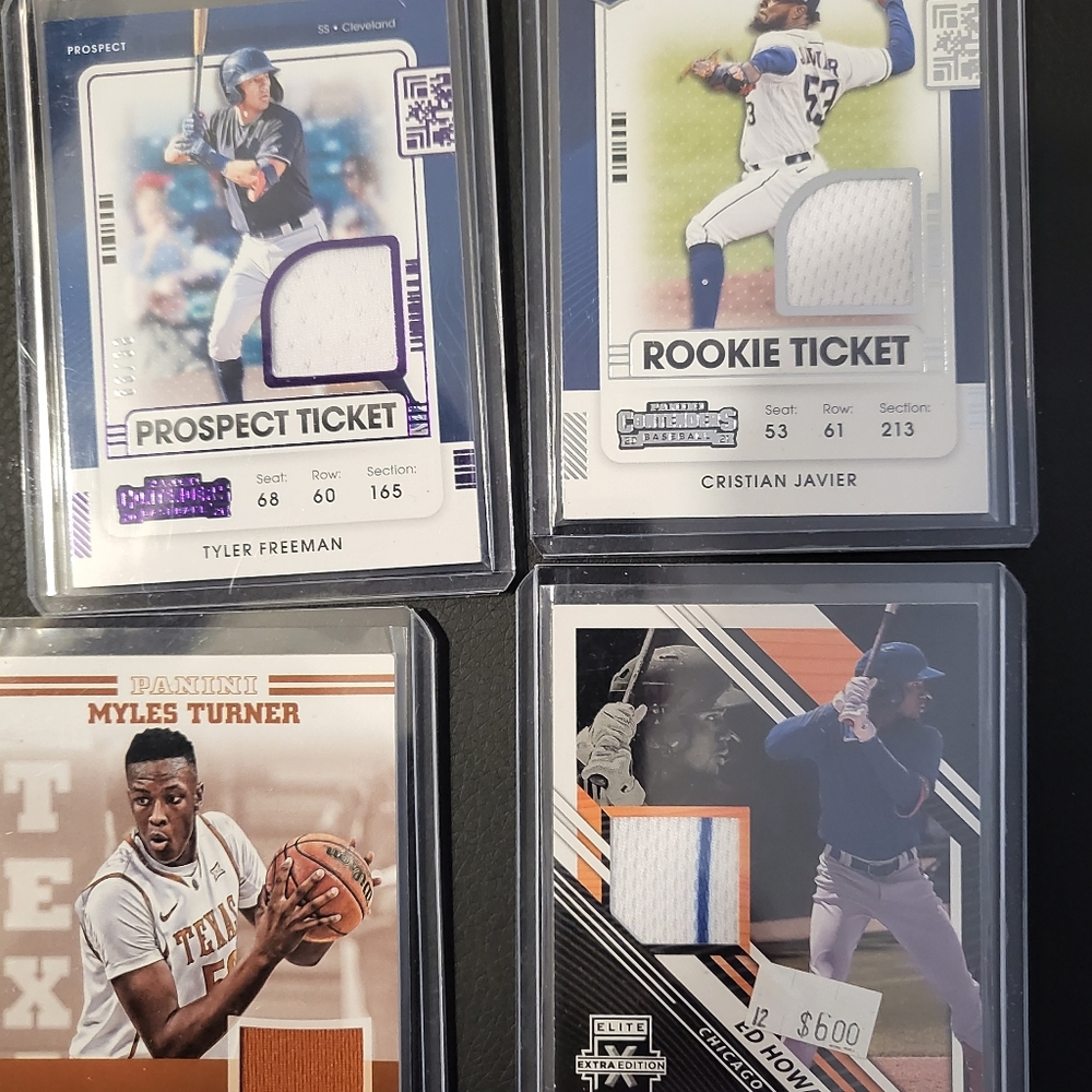4 Jersey sports cards